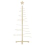 Árbol de Navidad de madera de adorno madera maciza pino 125 cm en Decoración Festiva y Estacional | Comprar online en Foru.es