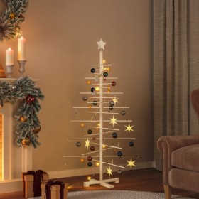 Árbol de Navidad de madera de adorno madera maciza pino 150 cm en Decoración Festiva y Estacional | Comprar online en Foru.es