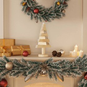 Árboles de Navidad de madera 2 uds madera maciza pino 30 cm en Decoración Festiva y Estacional | Comprar online en Foru.es