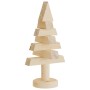 Árboles de Navidad de madera 2 uds madera maciza pino 30 cm en Decoración Festiva y Estacional | Comprar online en Foru.es
