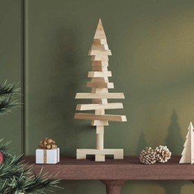 Árbol de Navidad de madera de adorno madera maciza pino 60 cm en Decoración Festiva y Estacional | Comprar online en Foru.es