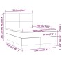 Cama box spring con colchón terciopelo rosa 140x200 cm de vidaXL, Camas y somieres - Ref: Foro24-3142910, Precio: 492,71 €, D...