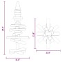 Árbol de Navidad de madera de adorno madera maciza pino 60 cm en Decoración Festiva y Estacional | Comprar online en Foru.es