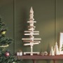Árbol de Navidad de madera de adorno madera maciza pino 90 cm en Decoración Festiva y Estacional | Comprar online en Foru.es