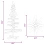 Árbol de Navidad de madera de adorno madera maciza pino 90 cm en Decoración Festiva y Estacional | Comprar online en Foru.es