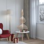 Árbol de Navidad de madera de adorno madera maciza pino 120 cm en Decoración Festiva y Estacional | Comprar online en Foru.es