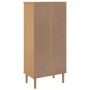 Estantería SENJA aspecto ratán madera pino marrón 60x35x130 cm en Librerías y estanterías | Comprar online en Foru.es
