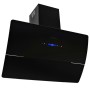 Campana extractora de pared acero inox negra 756 m³/h 90 cm de vidaXL, Extractores - Ref: Foro24-50705, Precio: 333,29 €, Des...