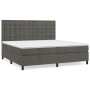 Cama box spring con colchón terciopelo gris oscuro 200x200 cm de vidaXL, Camas y somieres - Ref: Foro24-3143284, Precio: 601,...