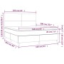 Cama box spring con colchón terciopelo gris claro 160x200 cm de vidaXL, Camas y somieres - Ref: Foro24-3142911, Precio: 526,0...