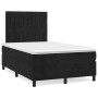 Cama box spring con colchón terciopelo negro 120x200 cm de vidaXL, Camas y somieres - Ref: Foro24-3143135, Precio: 412,76 €, ...