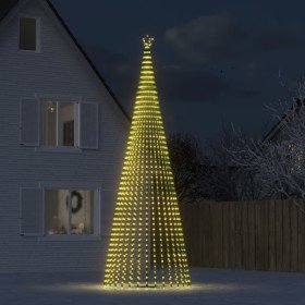 Árbol de Navidad LED 1544 LEDs blanco cálido 500 cm en Decoración Festiva y Estacional | Comprar online en Foru.es
