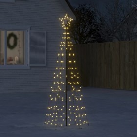 Árbol de Navidad LED con estacas 220 LEDs blanco cálido 180 cm en Decoración Festiva y Estacional | Comprar online en Foru.es