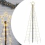 Árbol de Navidad LED con estacas 220 LEDs blanco cálido 180 cm en Decoración Festiva y Estacional | Comprar online en Foru.es