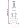 Árbol de Navidad LED con estacas 220 LEDs blanco frío 180 cm en Decoración Festiva y Estacional | Comprar online en Foru.es