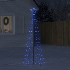 Árbol de Navidad LED con estacas 220 LEDs azul 180 cm en Decoración Festiva y Estacional | Comprar online en Foru.es