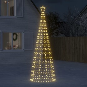 Árbol de Navidad LED con estacas 570 LEDs blanco cálido 300 cm en Decoración Festiva y Estacional | Comprar online en Foru.es