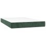 Cama box spring con colchón terciopelo verde oscuro 120x200 cm de vidaXL, Camas y somieres - Ref: Foro24-3143196, Precio: 487...