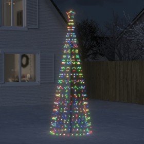 Árbol de Navidad LED con estacas 570 LEDs de colores 300 cm en Decoración Festiva y Estacional | Comprar online en Foru.es