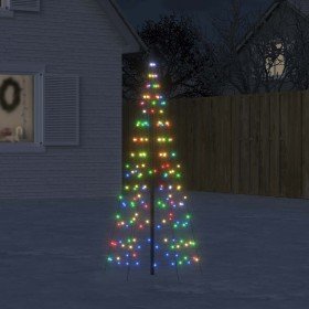 Árbol de Navidad en asta de bandera 200 LED de colores 180 cm en Decoración Festiva y Estacional | Comprar online en Foru.es