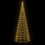 Árbol de Navidad en asta de bandera 550 LED blanco cálido 300cm en Decoración Festiva y Estacional | Comprar online en Foru.es