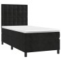 Cama box spring con colchón terciopelo negro 80x200 cm de vidaXL, Camas y somieres - Ref: Foro24-3143231, Precio: 326,57 €, D...