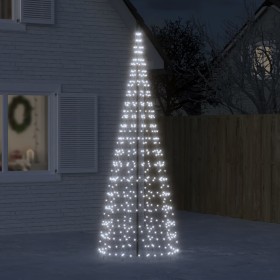 Árbol de Navidad en asta de bandera 550 LED blanco frío 300 cm en Decoración Festiva y Estacional | Comprar online en Foru.es