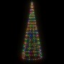 Árbol de Navidad en asta de bandera 550 LED colores 300 cm en Decoración Festiva y Estacional | Comprar online en Foru.es