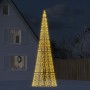 Árbol de Navidad en asta bandera 1534 LED blanco cálido 500 cm en Decoración Festiva y Estacional | Comprar online en Foru.es