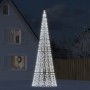Árbol de Navidad en asta de bandera 1534 LED blanco frío 500 cm en Decoración Festiva y Estacional | Comprar online en Foru.es
