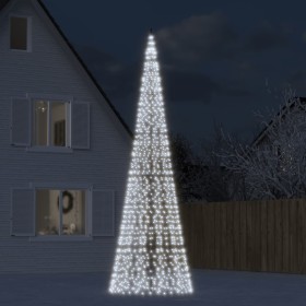 Árbol de Navidad en asta de bandera 1534 LED blanco frío 500 cm en Decoración Festiva y Estacional | Comprar online en Foru.es