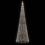 Árbol de Navidad en asta de bandera 1534 LED blanco frío 500 cm en Decoración Festiva y Estacional | Comprar online en Foru.es