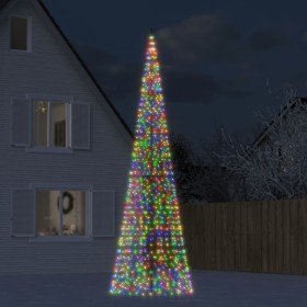 Árbol de Navidad en asta de bandera 1534 LED colores 500 cm en Decoración Festiva y Estacional | Comprar online en Foru.es
