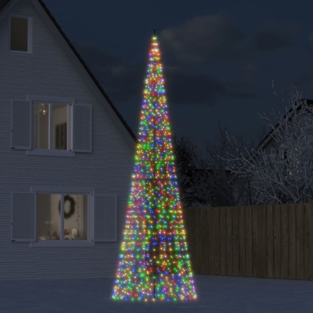 Árbol de Navidad en asta de bandera 1534 LED colores 500 cm en Decoración Festiva y Estacional | Comprar online en Foru.es
