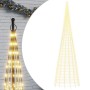 Árbol de Navidad en asta bandera 3000 LED blanco cálido 800 cm en Decoración Festiva y Estacional | Comprar online en Foru.es
