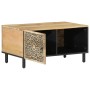 Mesa de centro de madera maciza de mango 80x50x40 cm en Mesas de centro | Comprar online en Foru.es