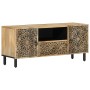 Mueble de TV madera maciza de mango 105x33x46 cm en Muebles TV | Comprar online en Foru.es