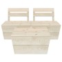 Muebles de palets para jardín 3 pzas madera de abeto impregnada en Conjuntos de jardín | Comprar online en Foru.es