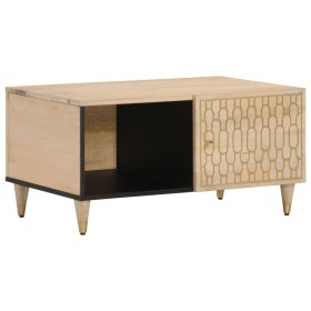 Mesa de centro de madera maciza de mango 80x50x40 cm en Mesas de centro | Comprar online en Foru.es