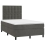 Cama box spring con colchón terciopelo gris oscuro 120x200 cm de vidaXL, Camas y somieres - Ref: Foro24-3143254, Precio: 395,...