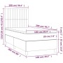 Cama box spring con colchón terciopelo gris claro 100x200 cm de vidaXL, Camas y somieres - Ref: Foro24-3143127, Precio: 334,6...