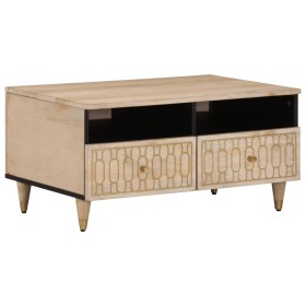 Mesa de centro de madera maciza mango 80x54x40 cm en Mesas de centro | Comprar online en Foru.es