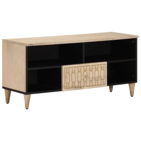 Mueble de TV madera maciza de mango 100x33x46 cm en Muebles TV | Comprar online en Foru.es