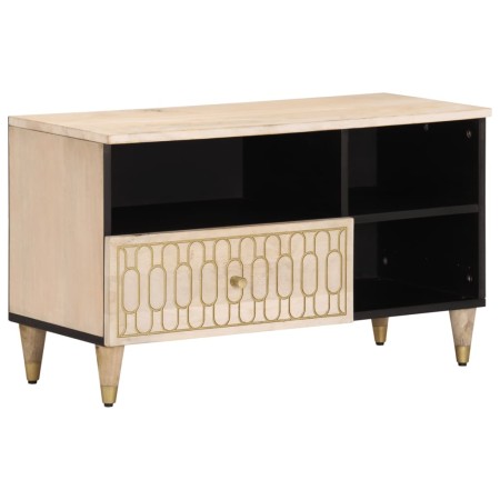 Mueble de TV madera maciza de mango 80x33x46 cm en Muebles TV | Comprar online en Foru.es