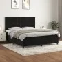 Box spring bed with black velvet mattress 160x200 cm by vidaXL, Beds and slatted bases - Ref: Foro24-3143153, Price: 556,38 €...
