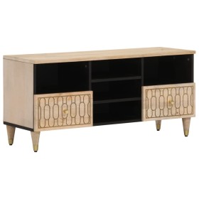 Mueble de TV madera maciza de mango 100x33x46 cm en Muebles TV | Comprar online en Foru.es