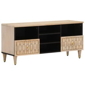 Mueble de TV madera maciza de mango 100x33x46 cm en Muebles TV | Comprar online en Foru.es