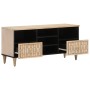 Mueble de TV madera maciza de mango 100x33x46 cm en Muebles TV | Comprar online en Foru.es