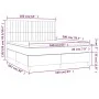 Box spring bed with black velvet mattress 160x200 cm by vidaXL, Beds and slatted bases - Ref: Foro24-3143153, Price: 556,38 €...