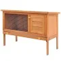 Casa de animales pequeños jaula conejera 1 piso madera de vidaXL, Jaulas y habitáculos para animales pequeños - Ref: Foro24-1...